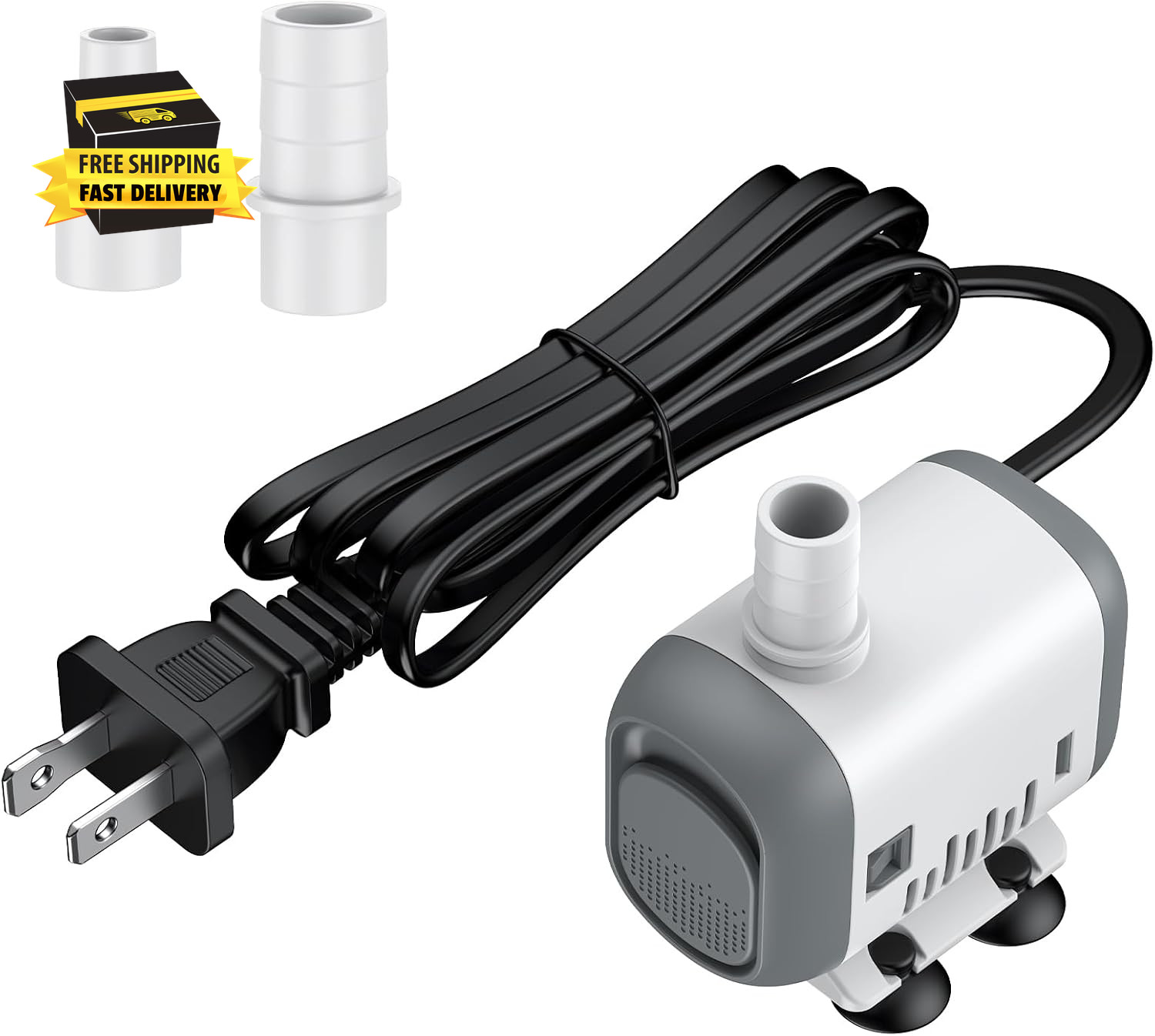 Small Fountain Pump, 130 GPH Submersible Water Pump for Fountain, 8 W Mini Water