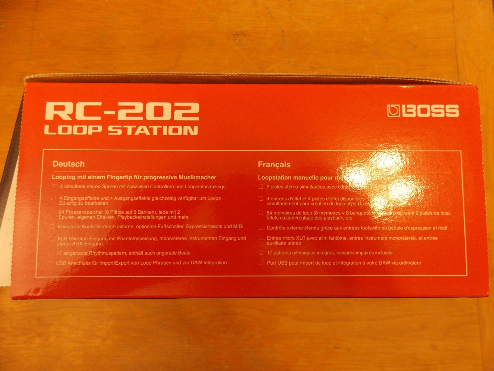 Boss RC202 Compact Tabletop Two-Track Loop Station