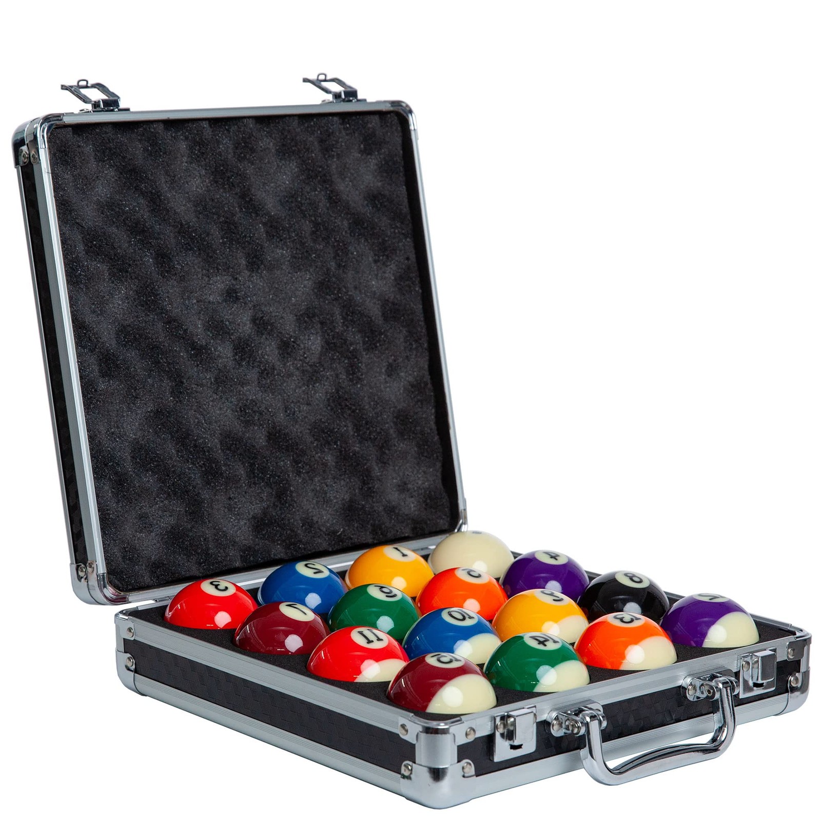 Pool Balls Billiard Set - Regulation Size - 17 Pc Professional Pool Set w/ Cu...