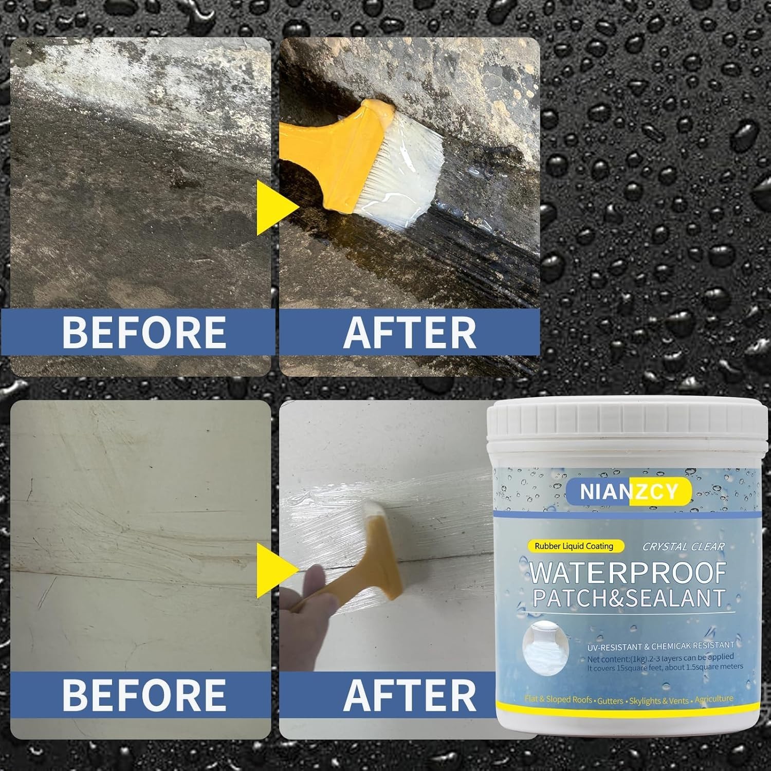Archi Republic Clear Waterproofer - Highly Effective Waterproofing Coating That