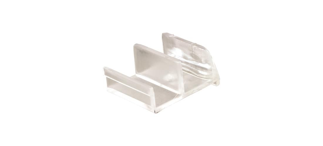 1-5/8" Wide Tub Enclosure Sliding Door Bottom Guide for Sterling Doors Clear