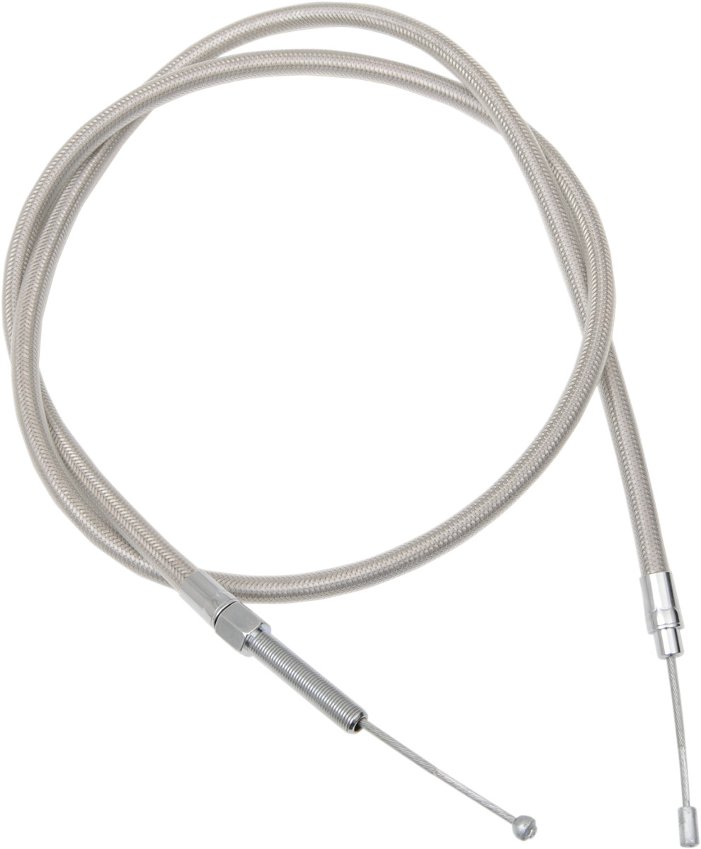 DRAG SPECIALTIES High-Efficiency Braided Stainless Steel Clutch Cable - 56"
