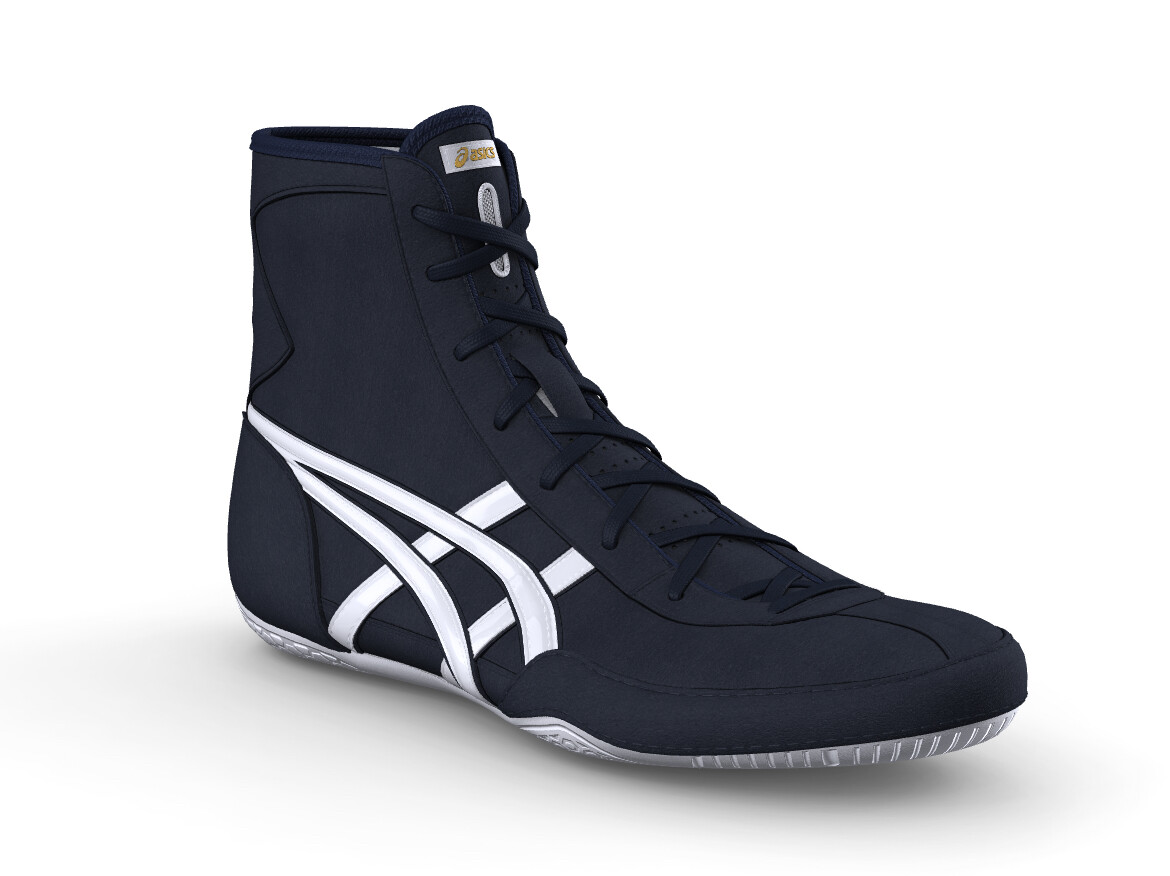asics Boxing Wrestling Shoes Navy White Line Navy EX-EO (successor to TWR900)