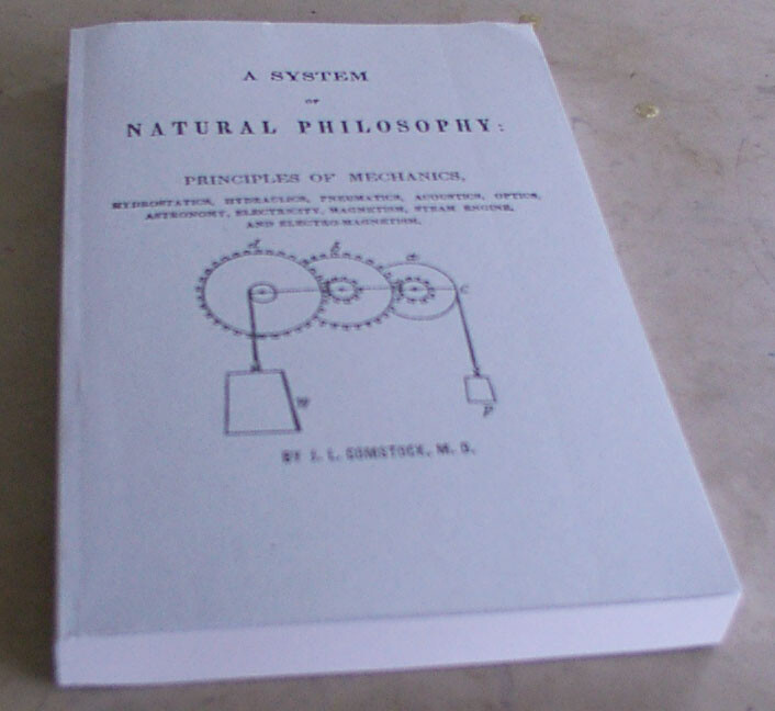 A System of Natural Philosophy Principles of Mechanics, Civil War Book, New