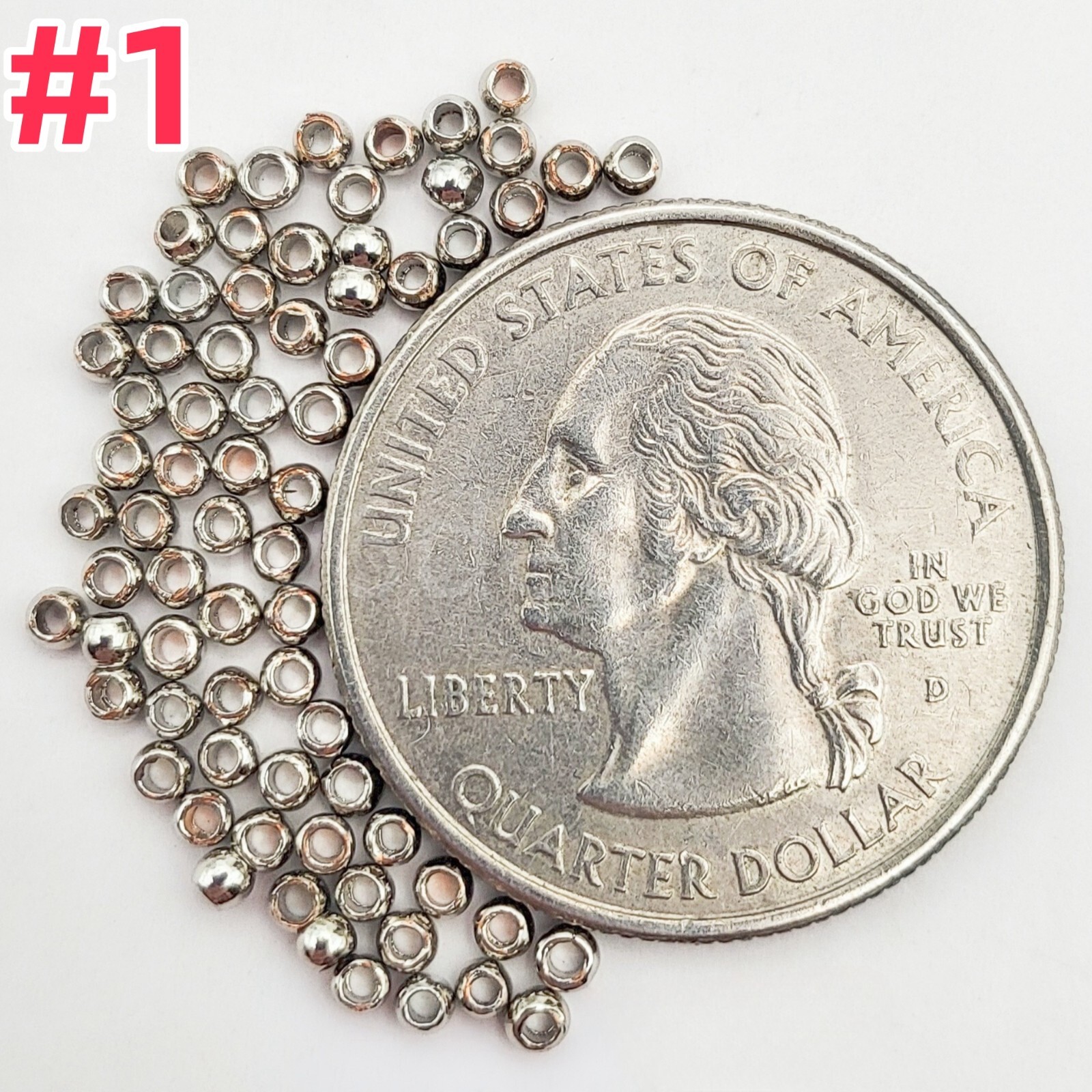 Silver Plated Round Spacer Beads 2mm 2.5mm 3mm 4mm finding 40 pcs Non Tarnish