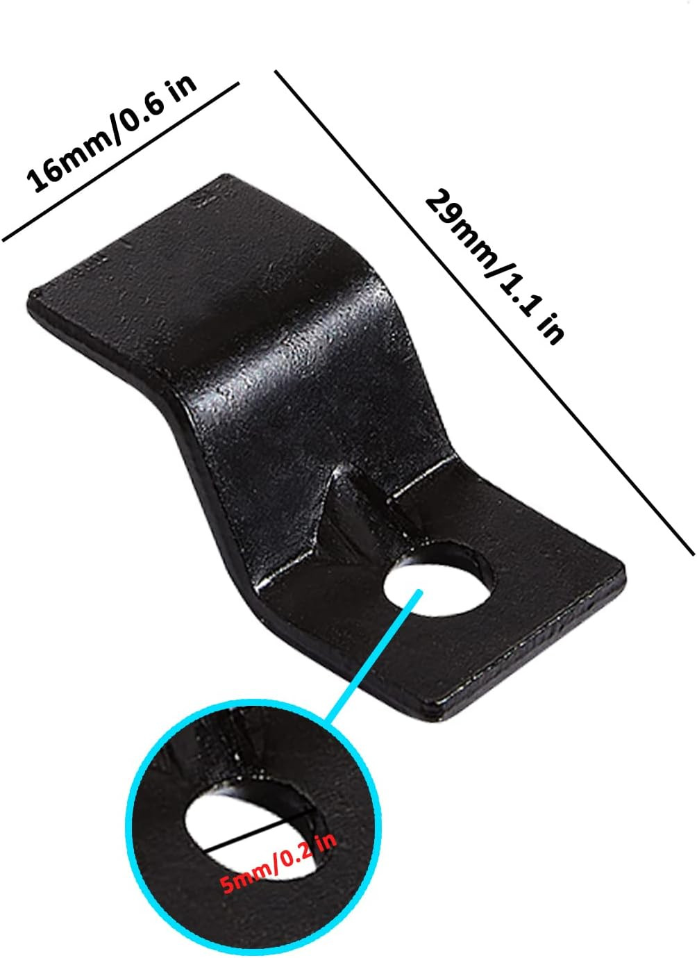 Table Top Fasteners, Z Clips for Table Tops 40 Packs (Black)