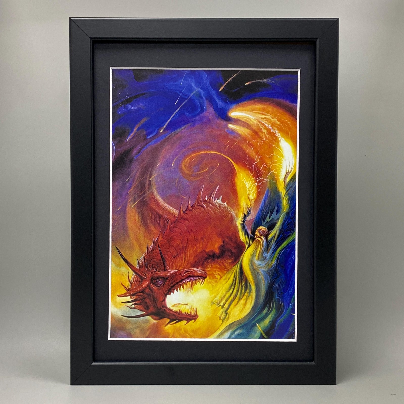 DUNGEON MASTER'S GUIDE FRAMED ART. DUNGEONS & DRAGONS, D&D, DRAGON, WIZARD