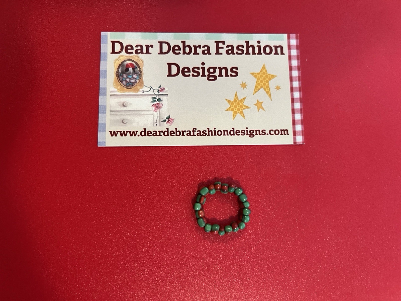 Beaded Ring One Size Fits All
