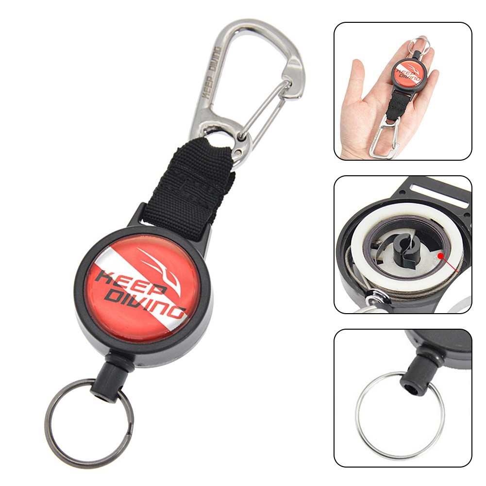 Key Chain Strap Adjustable Diving Telescopic for miss Rope
