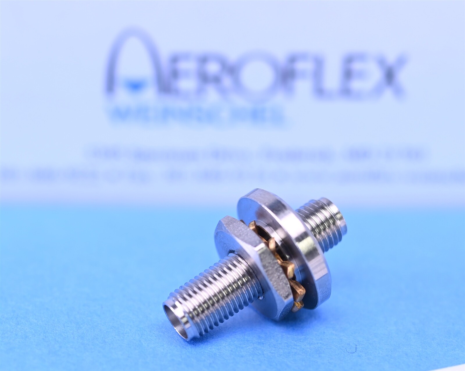 Aeroflex / Weinschel 32 GHz SMA RF Microwave Bulkhead Adapter NEW