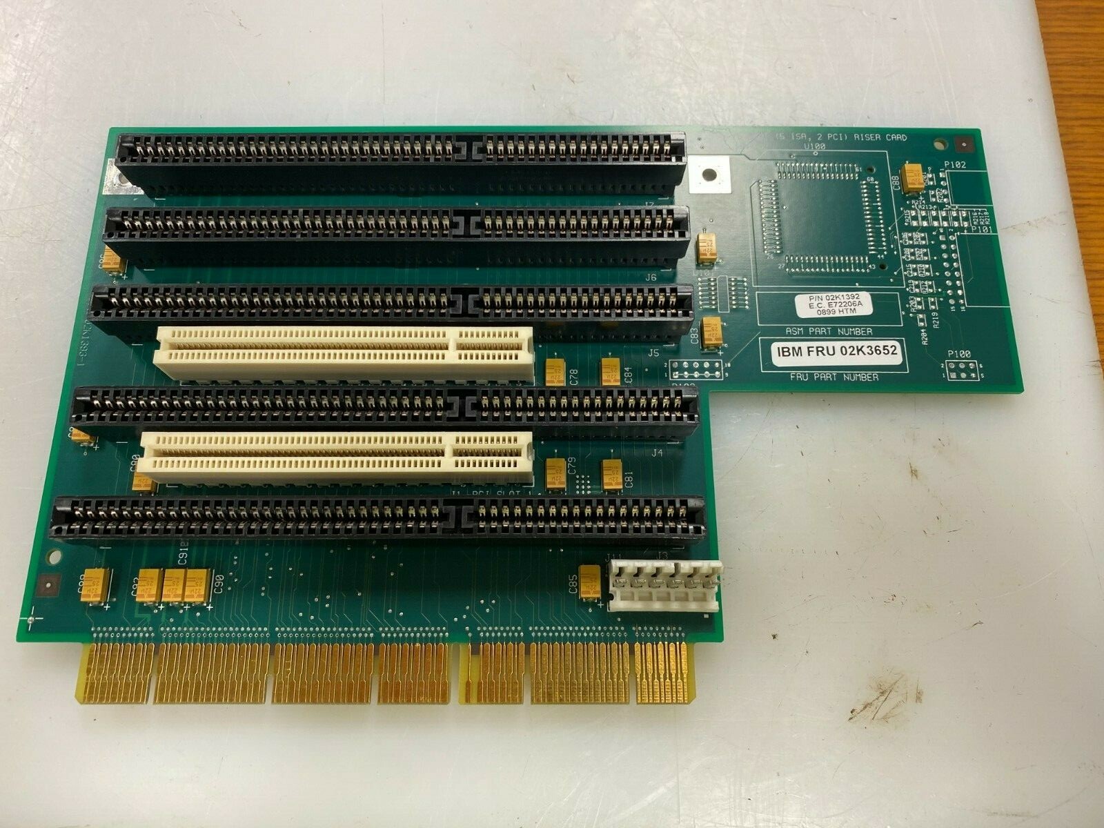 👀 IBM INDUSTRIAL 5 SLOT RISER CARD 5 ISA 2 PCI PART NO 02K1392 / FRU 02K3652