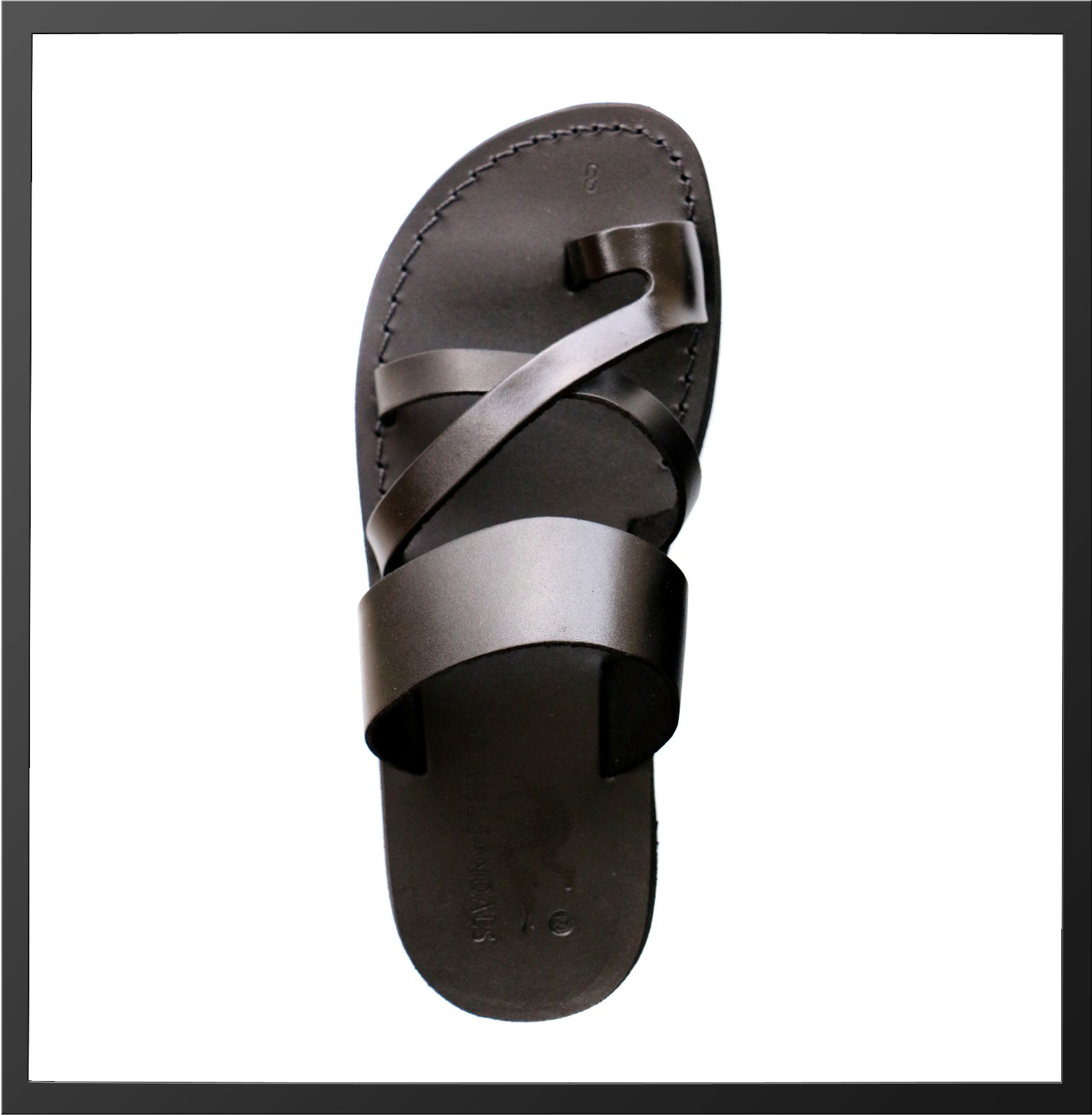 Biblical Jerusalem Sandals Men's Natural Genuine Leather Handmade US Size 5-16