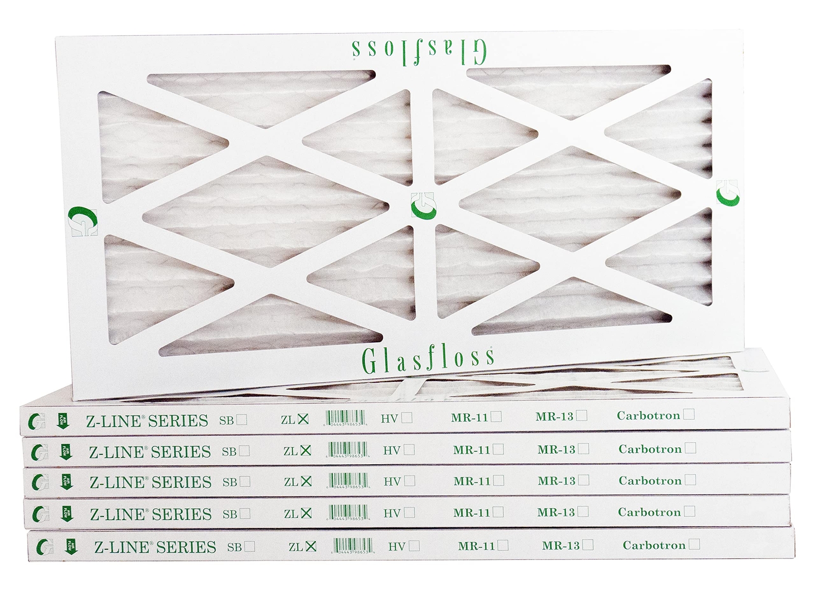 Glasfloss ZLP12181 MERV 10 HVAC Air Filter (Pack of 12)