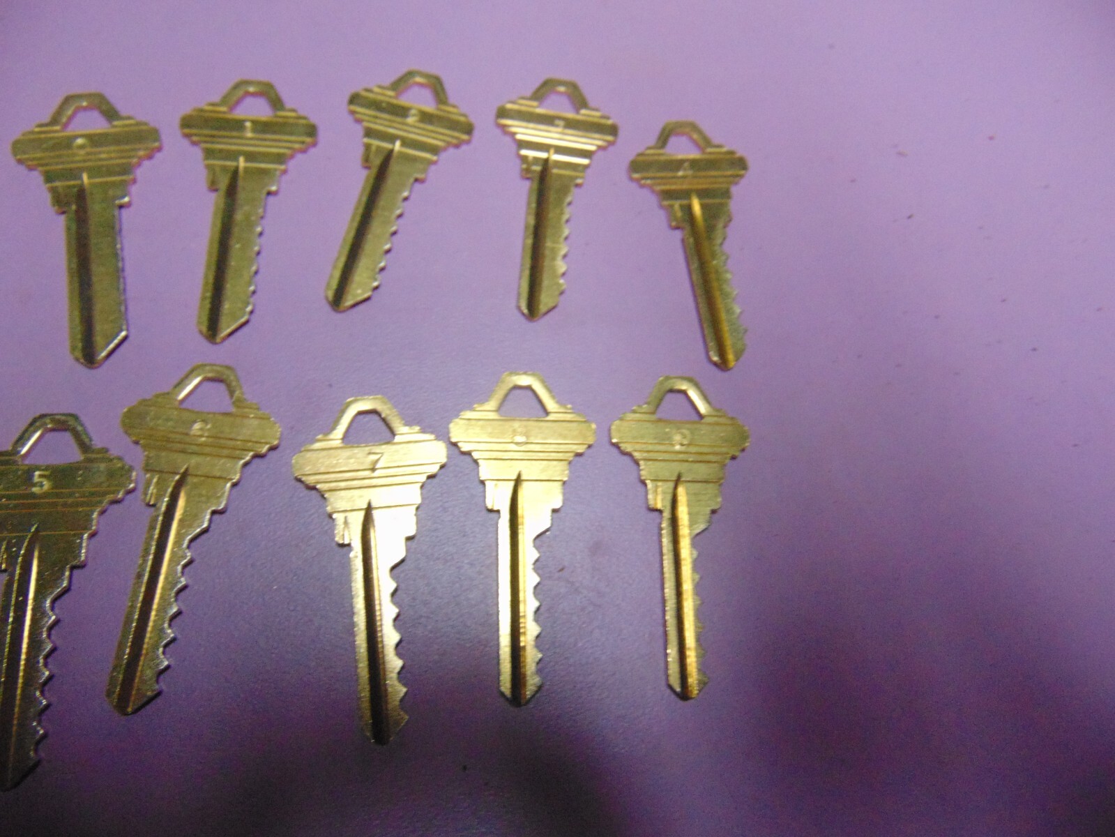 SCHLAGE SC4 6 PIN DEPTH KEYS 0 - 9 LOCKSMITH