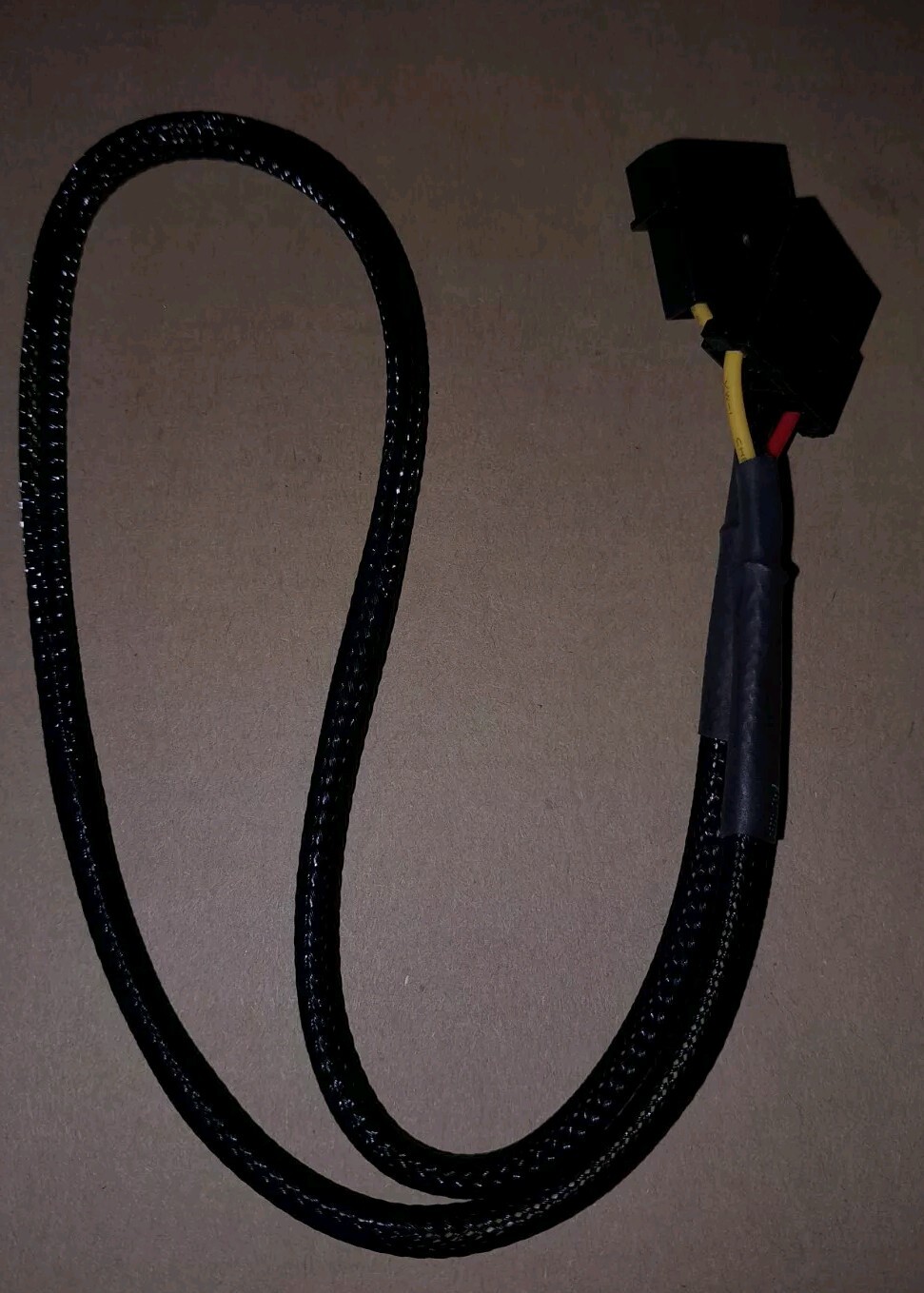 24" 4 Pin Molex Black Sleeved Power Extension Cable, Black - For PC Computer PSU