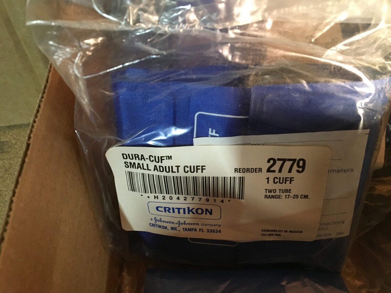 Critikon Dura cuff 2779 17cm 25cm Latex Free Blood Pressure Small Adult