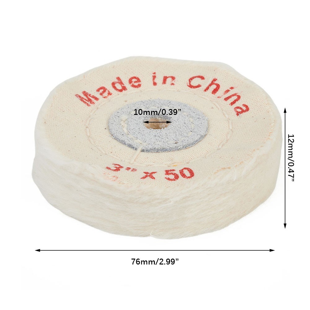 3 Cloth Buffing Polishing Wheel Buffer Polish Jewelry Grinder Pad Handcraft