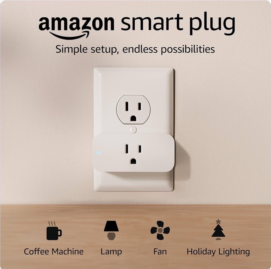 Amazon Smart Plug Works with Alexa | Simple setup,endless possibilities | White
