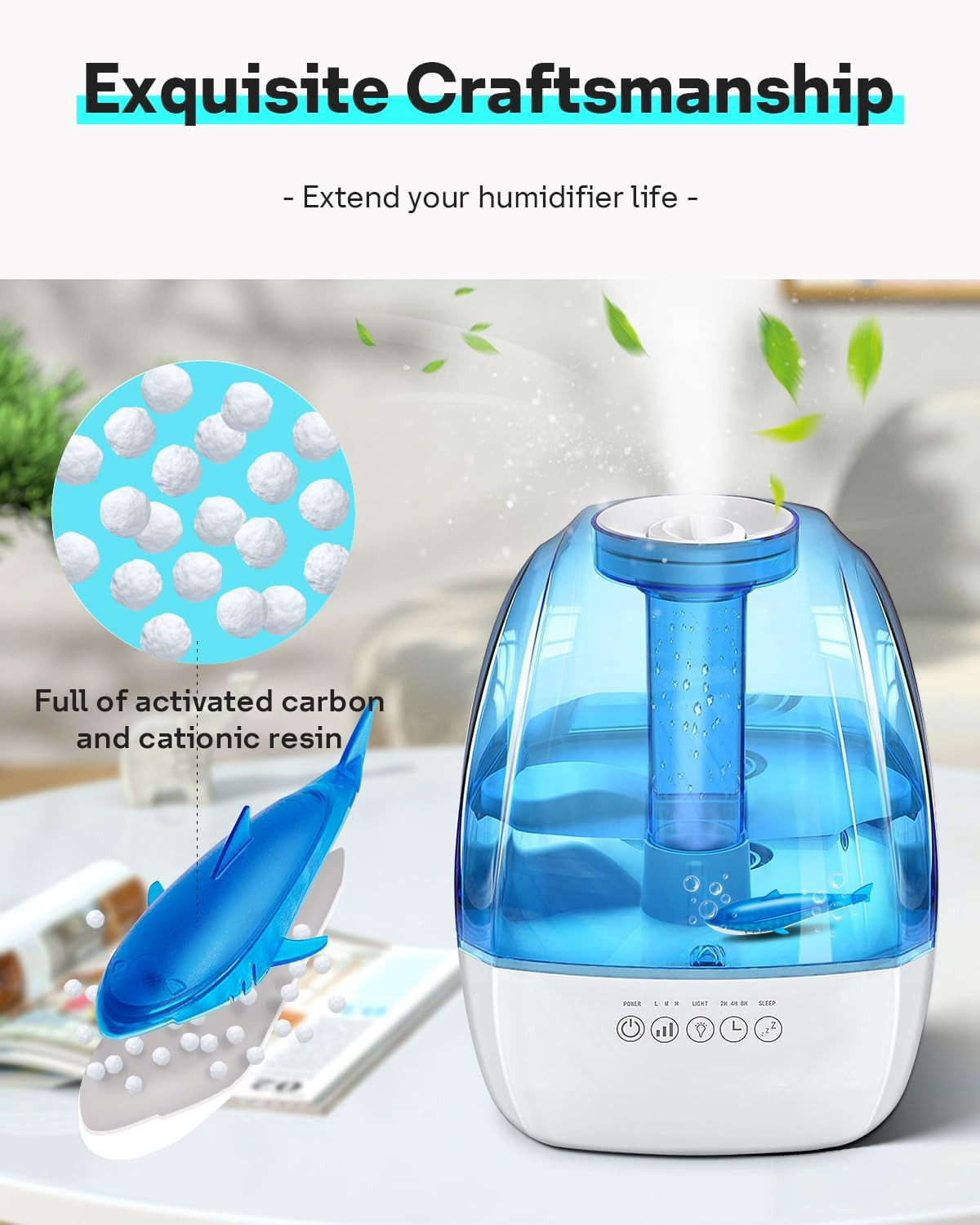 Humidifier Cleaning Shark for Humidifiers & Fish Tanks, 6 Pack | Humidifier C...