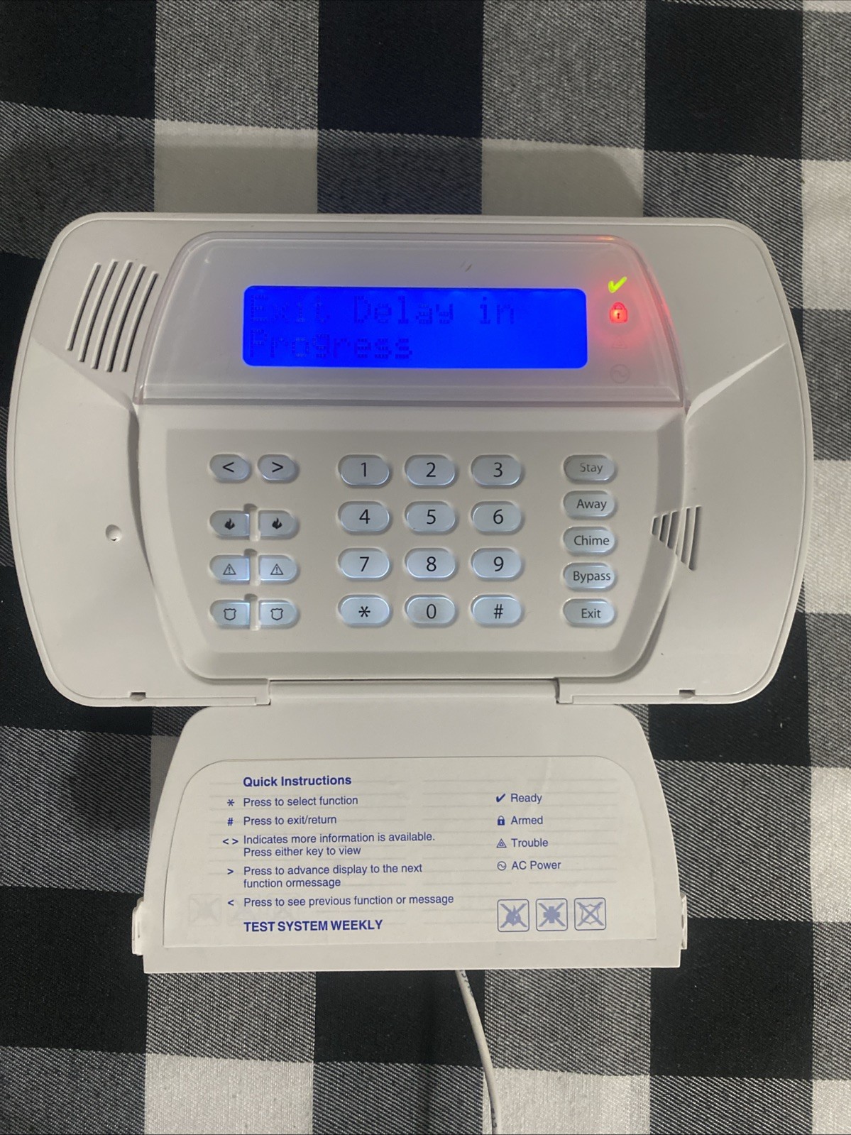 DSC Impassa SCW9057 Wireless Security Alarm Panel Only – Used Working Condition