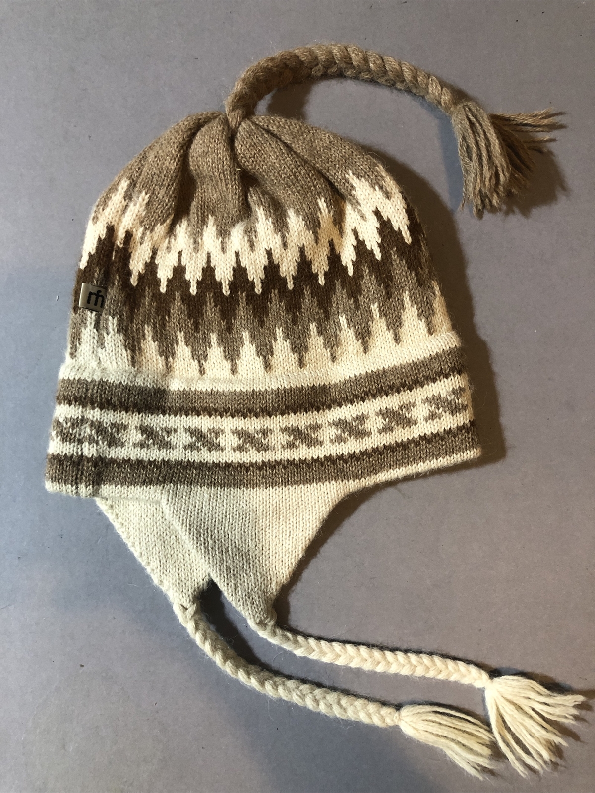 Vintage Fran-Marie knitwear Winter Hat Snow Ski Pure Virgin Wool Made In Canada