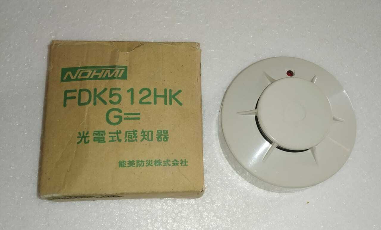 NOHMI BOSAI  FDK512 OPTICAL SMOKE  DETECTOR ( 20V DC ,80MA )  WITH BASE