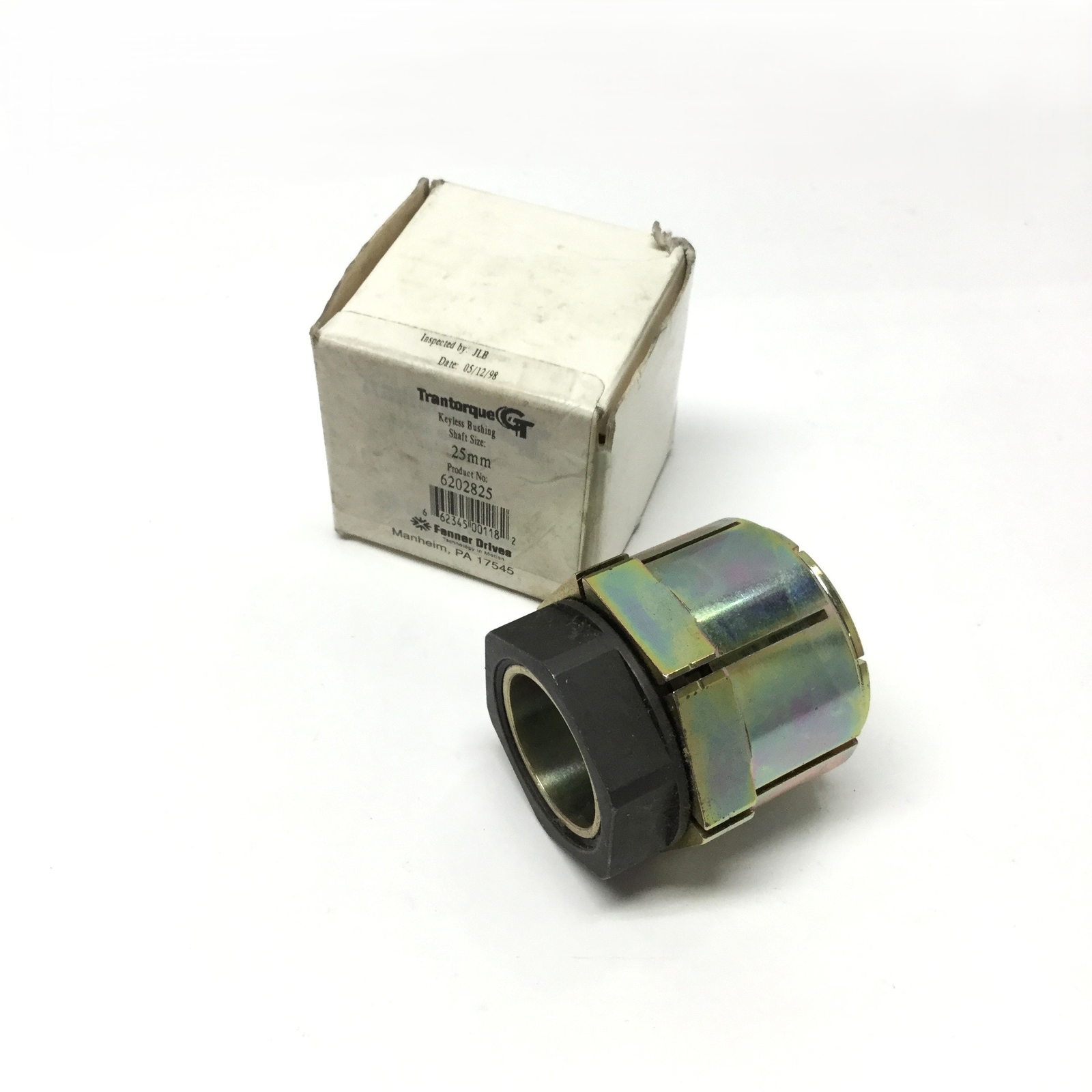 Fenner 6202825 Trantorque GT Keyless Locking Shaft Bushing Single Nut 25mm Bore