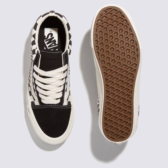 Vans Radial Checkerboard MTE Old Skool Skate Sneakers Black VN000CY2T5O US 4-13