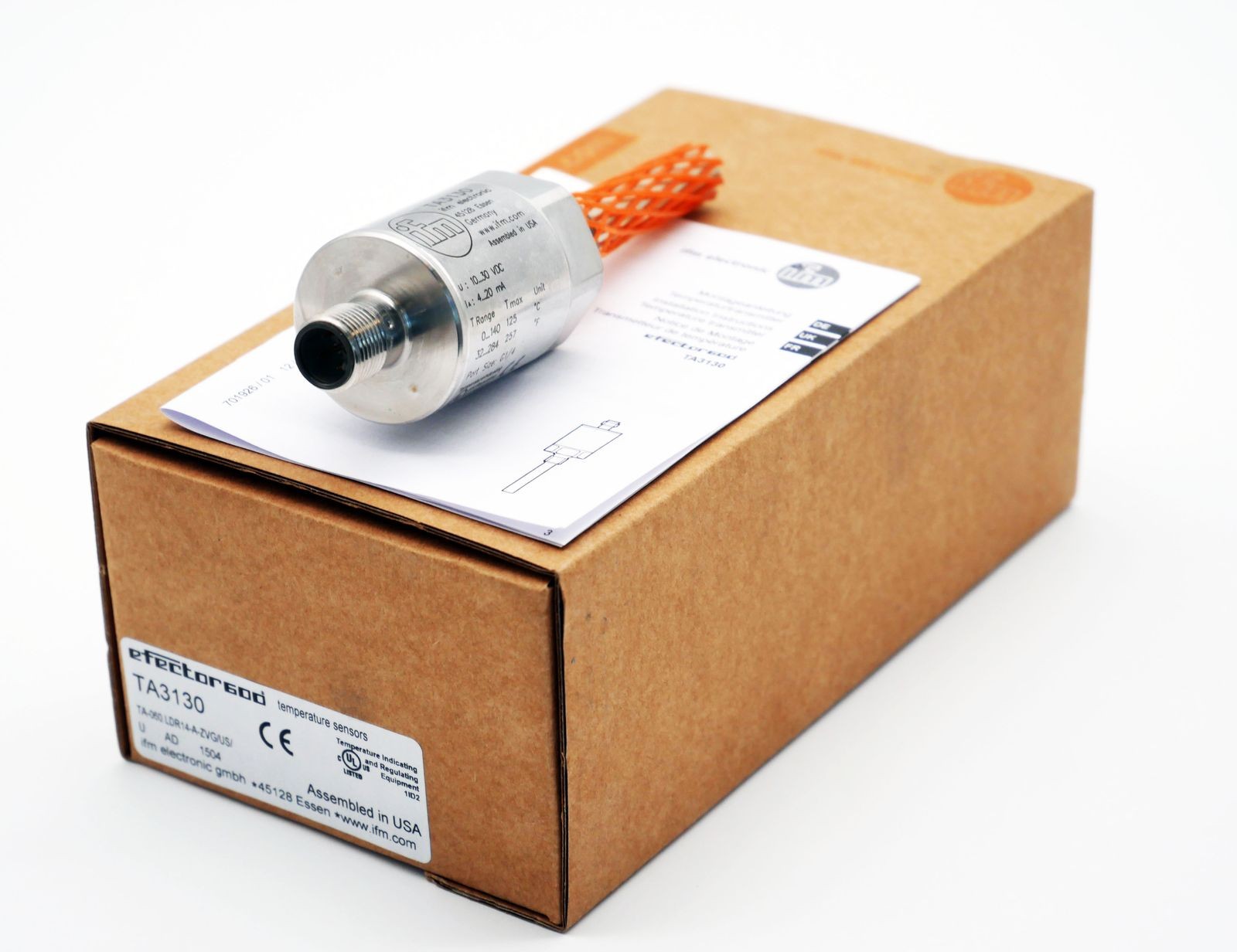 ifm electronic TA3130 TA-060.LDR14-A-ZVG/US temperature transmitter -unused/original packaging-