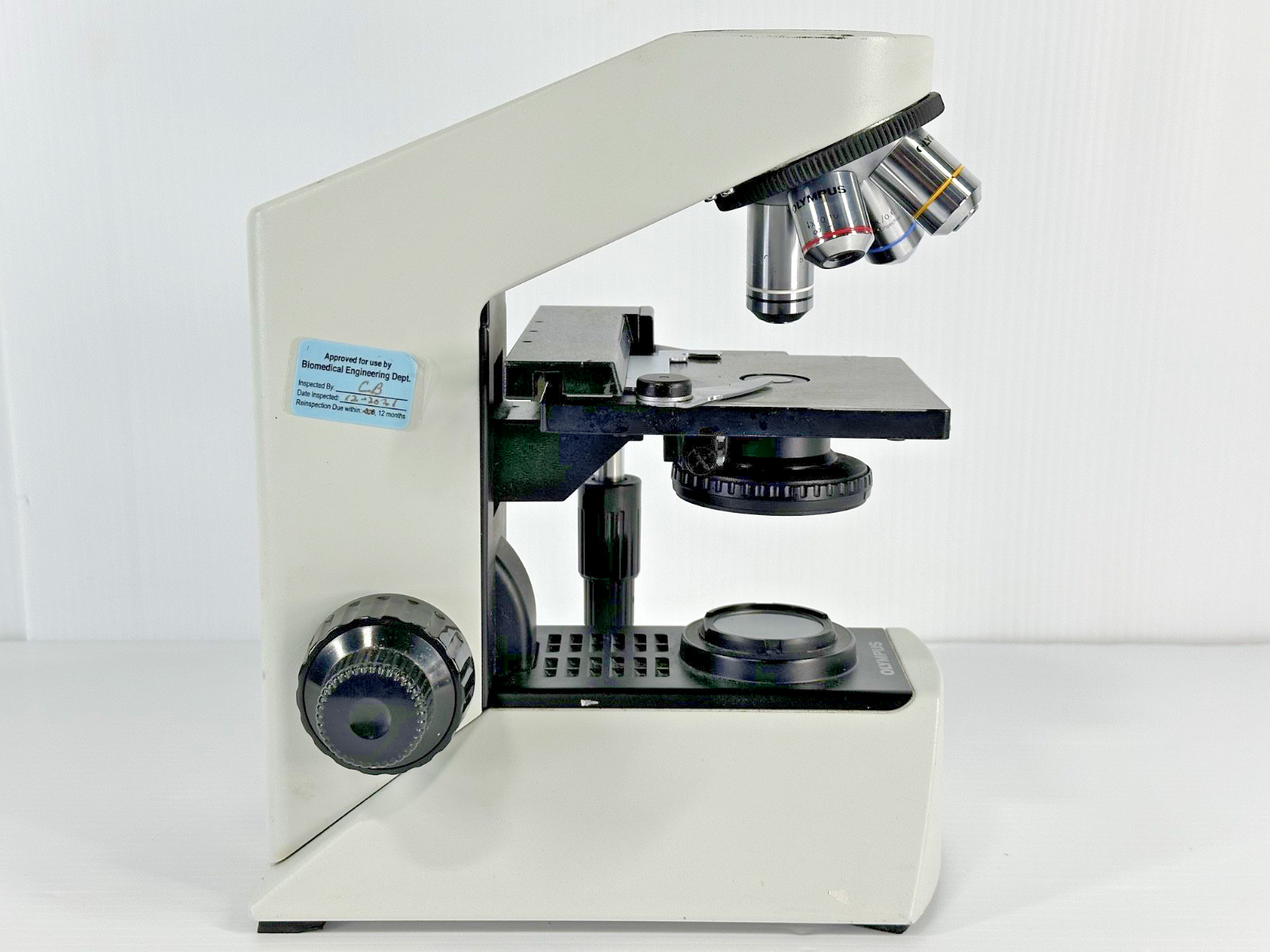 Olympus CX21FS1 Laboratory Microscope 4 Objectives Light Works No Head