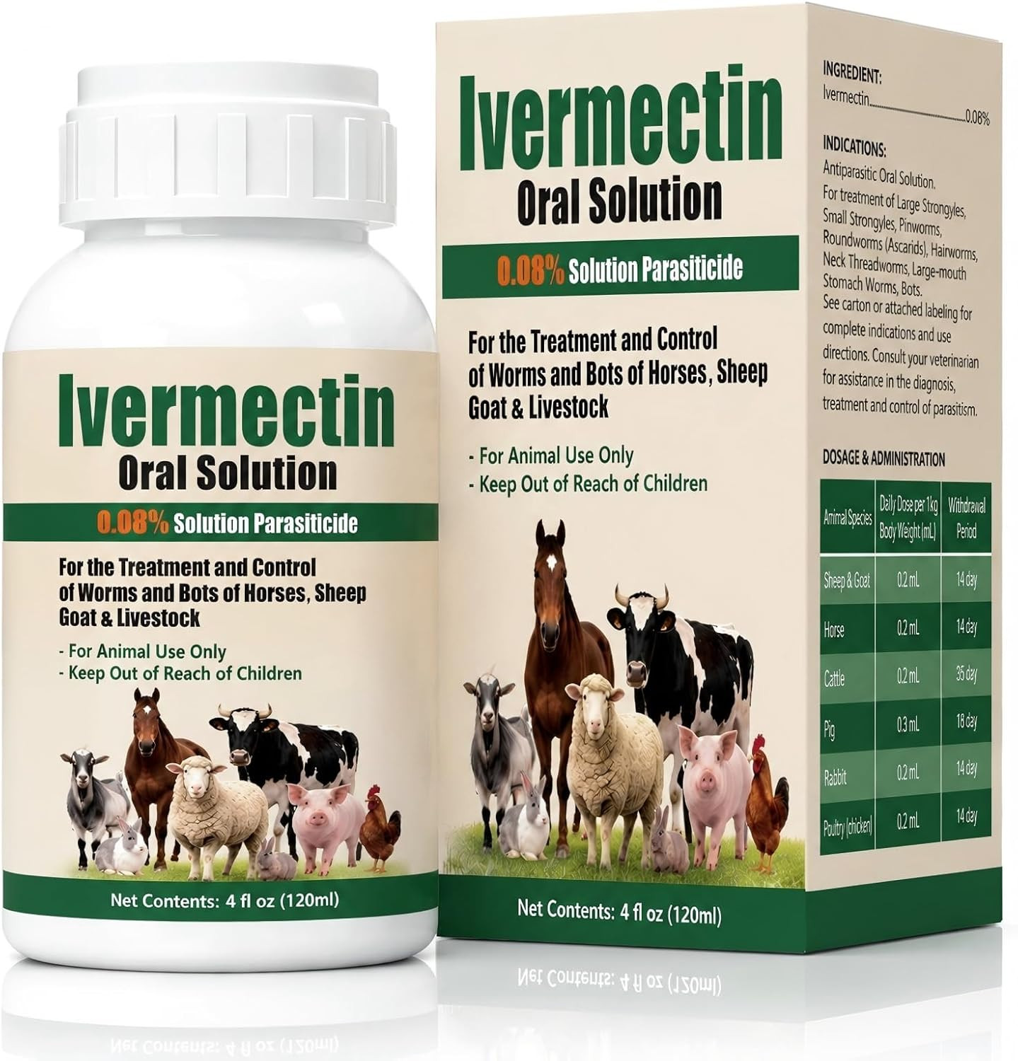 Ivemectin Horses Drench Provides Treatment and Control of Adult and Fourth-Stage