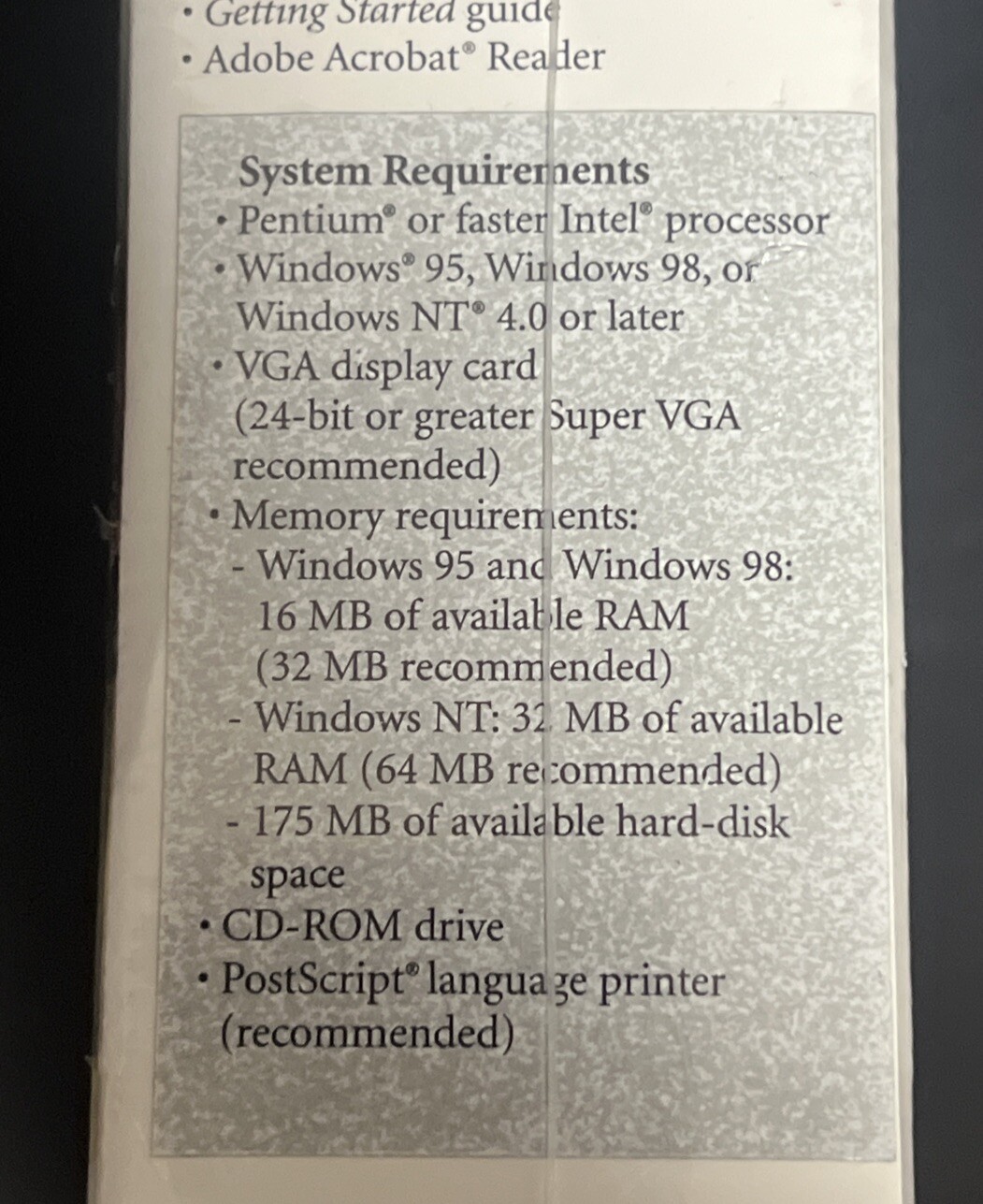 Adobe PageMaker 6.5 Plus Windows Upgrade Professional Page Layout Software