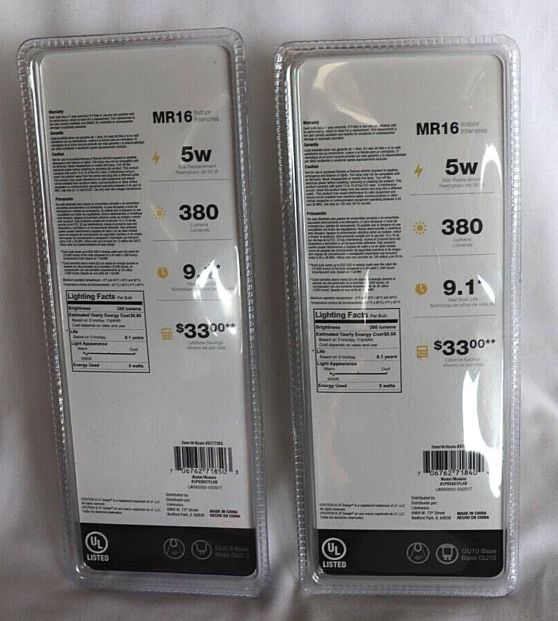 3 pack 35W Replacement LED bulbs, Warm White, MR16 Flood, *Choose Your Base*