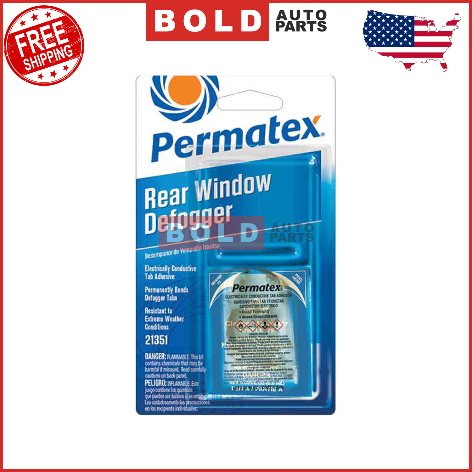 Permatex 21351 Rear Window Defogger Tab Adhesive - Each