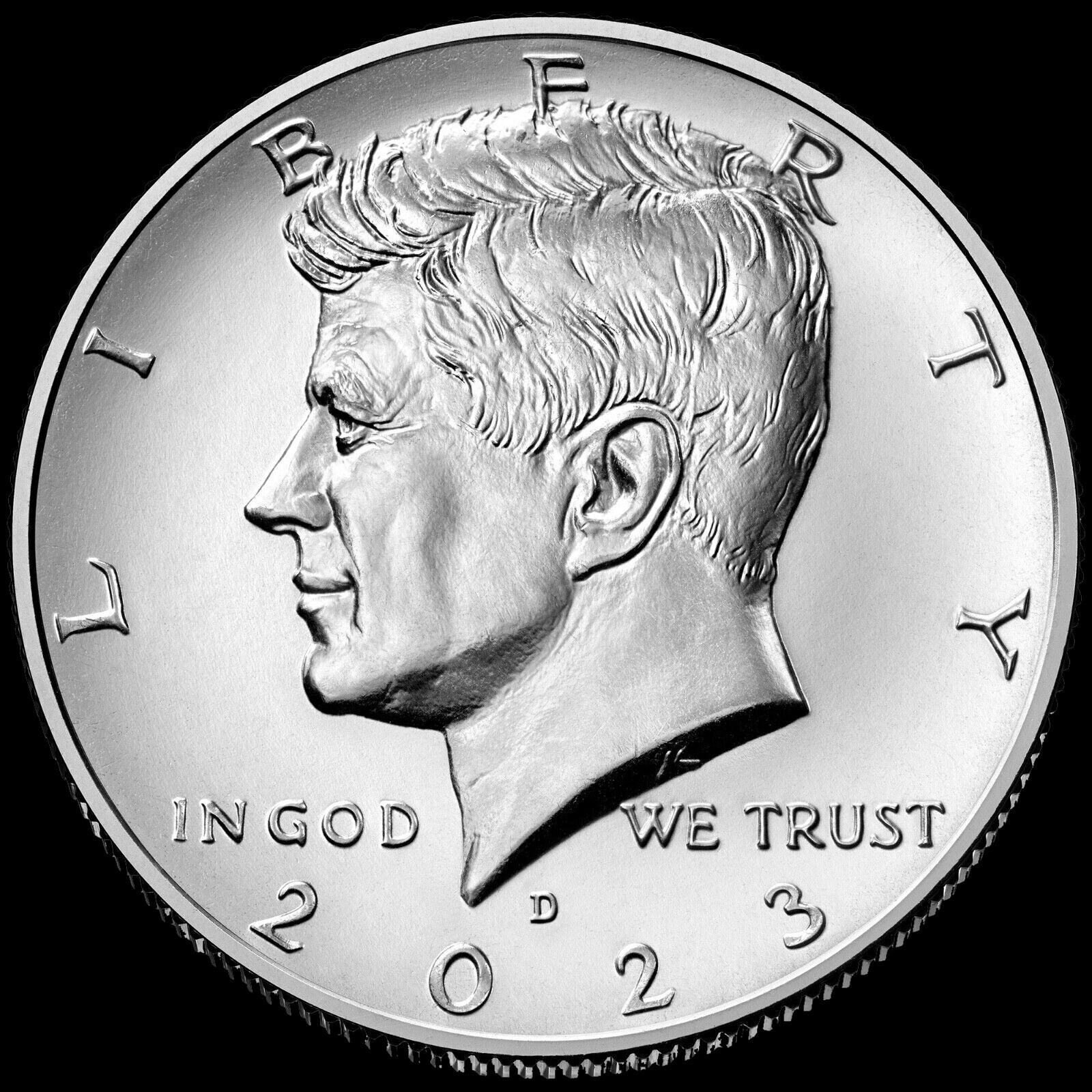 2023 D Kennedy Half Dollar Clad US Mint Coin "Brilliant Uncirculated"