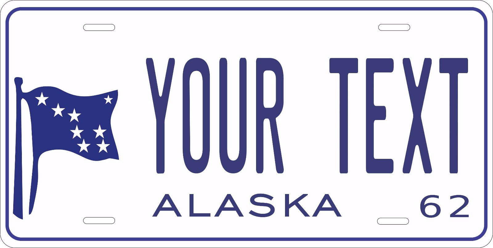 Alaska 1962 License Plate Personalized Custom Car Bike Motorcycle Moped Key Tag