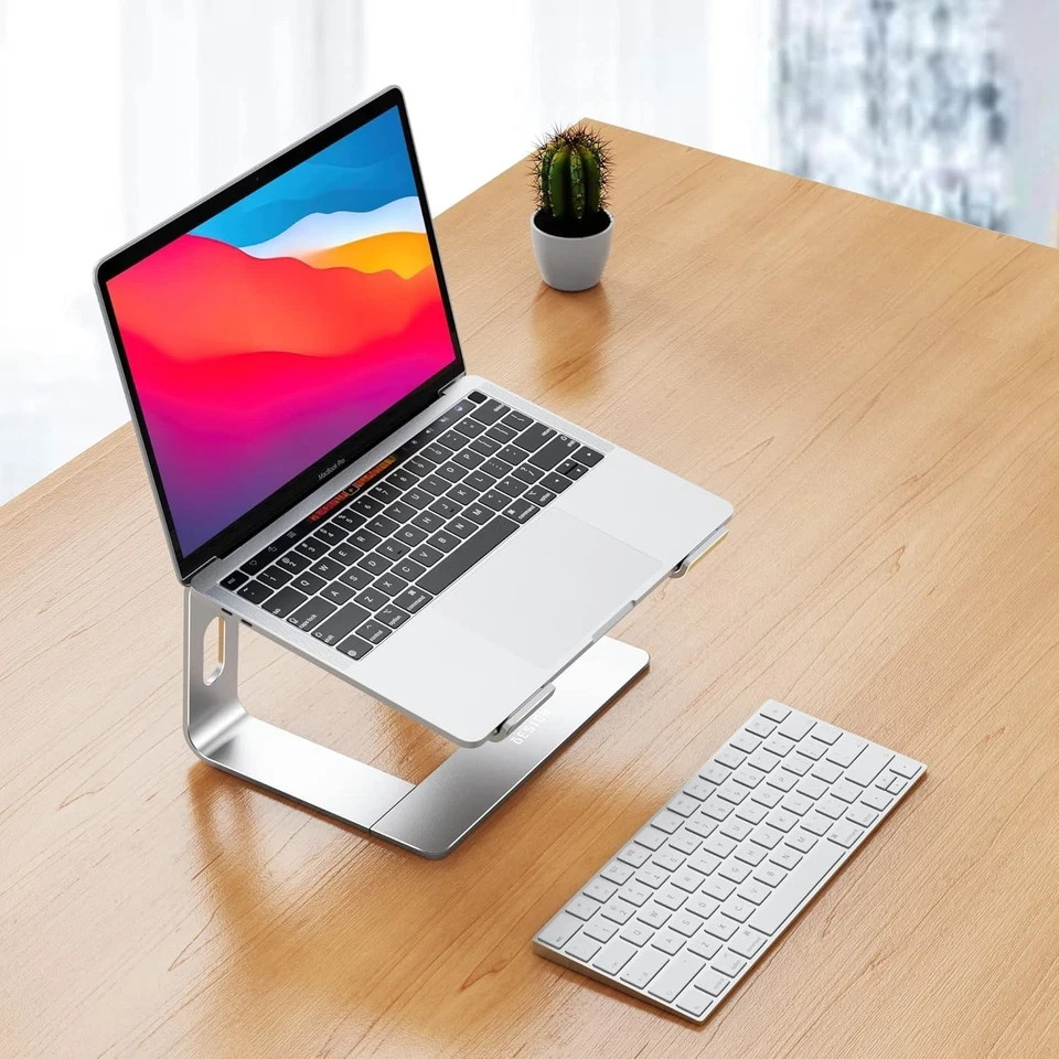 LS03 Aluminum Laptop Stand, Ergonomic Detachable Computer Stand, Notebook Riser