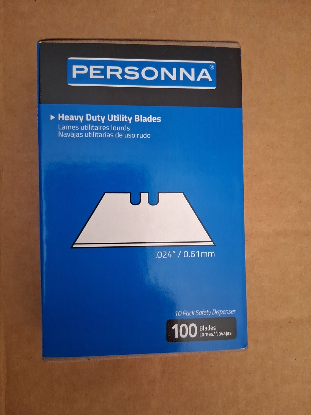Personna 61-0403 Utility Blades Heavy Duty Carbon Steel for Knives (100 Count)