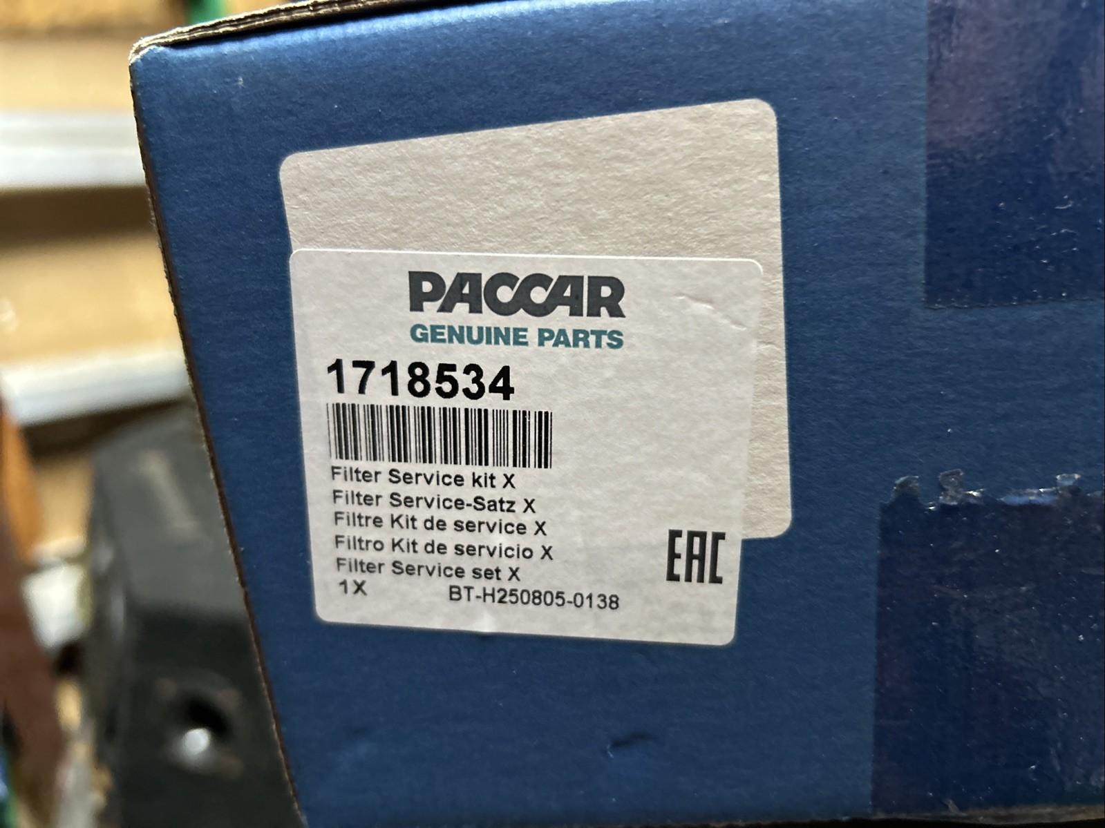 PACCAR Filter Service Kit 1718534