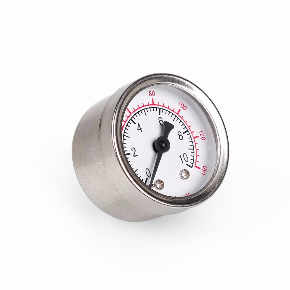Fuel Pressure Gauge Liquid 0-140psi Oil Pressure Gauge 1/8" NPT