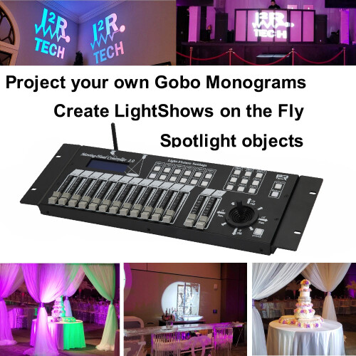 DMX Board, Moving Head Controller 2.0 for Followspot + Gobo projection, I2R Tech