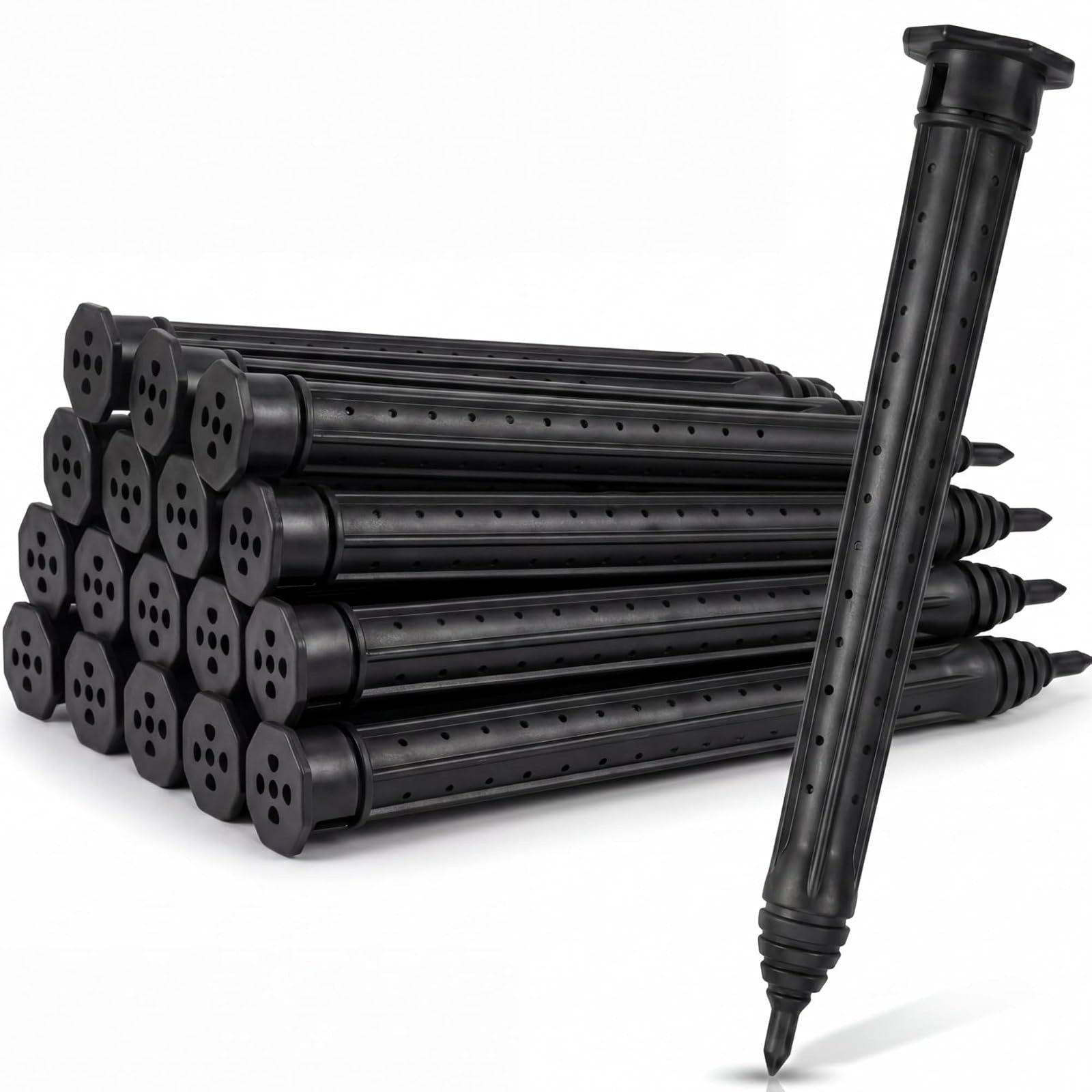 6 Pack Tree Watering Stakes - UV Protected ABS Plastic Irrigation Spikes