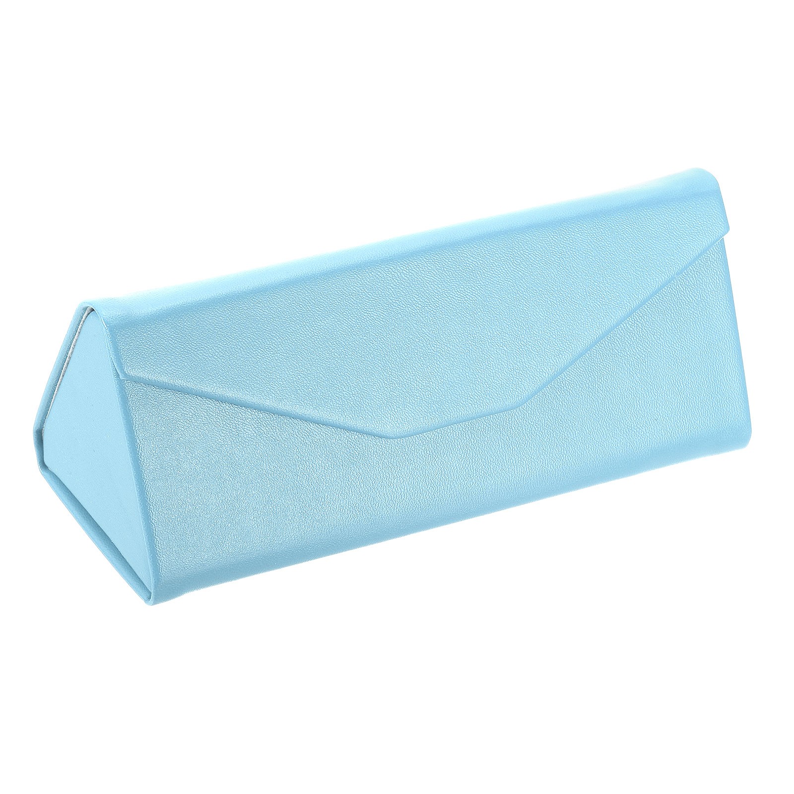 Foldable Glasses Case, Triangle Magnetic Sunglasses Case, Blue