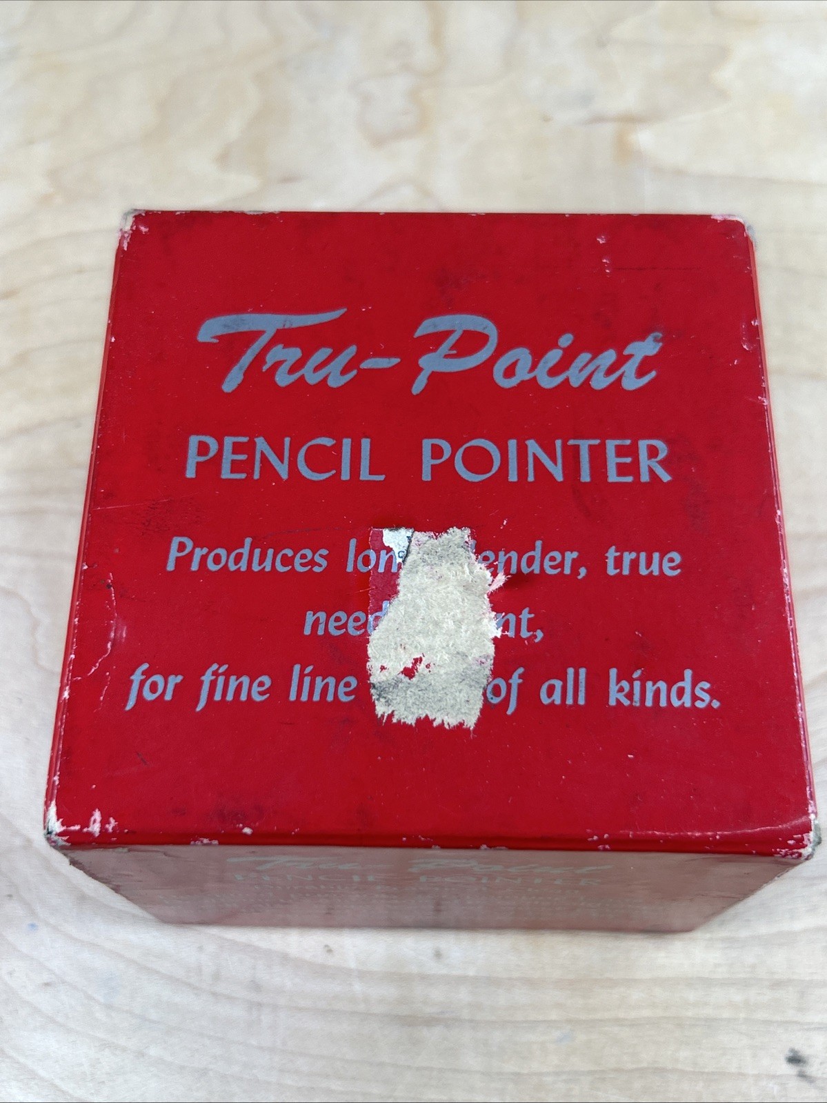 Vintage Tru-Point Pencil Pointer Lead Pencil Sharpener W/ Original Box Drafting