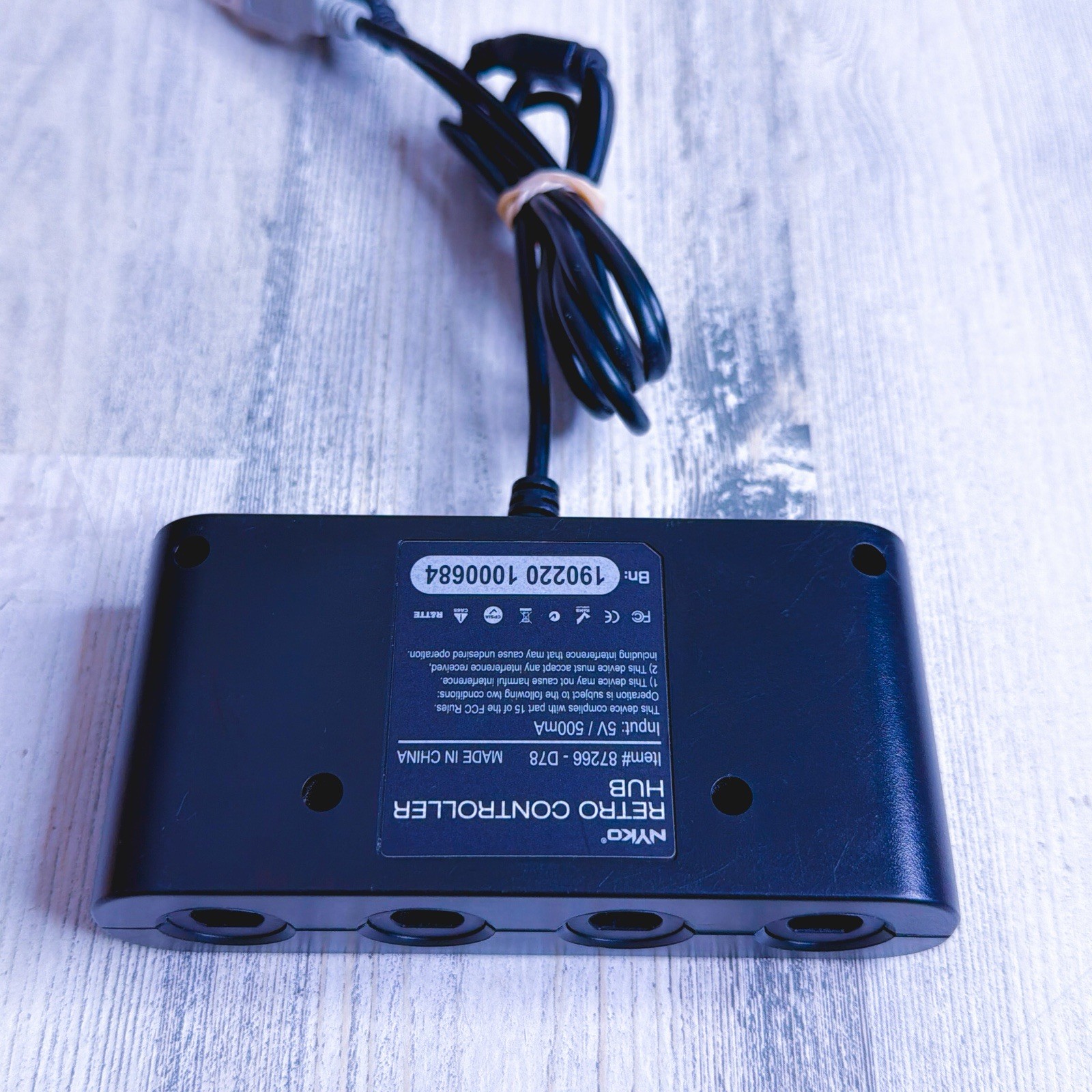 Nyko Retro Controller Hub Multi-Platform USB 4-Port Adapter Black