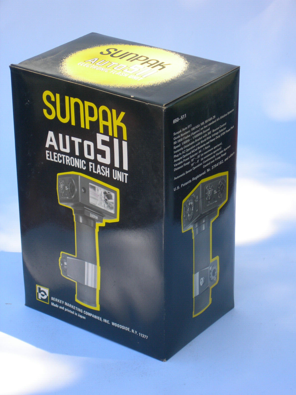 SUNPAK auto 511 Electronic Flash Unit Handle Mount. Box Only
