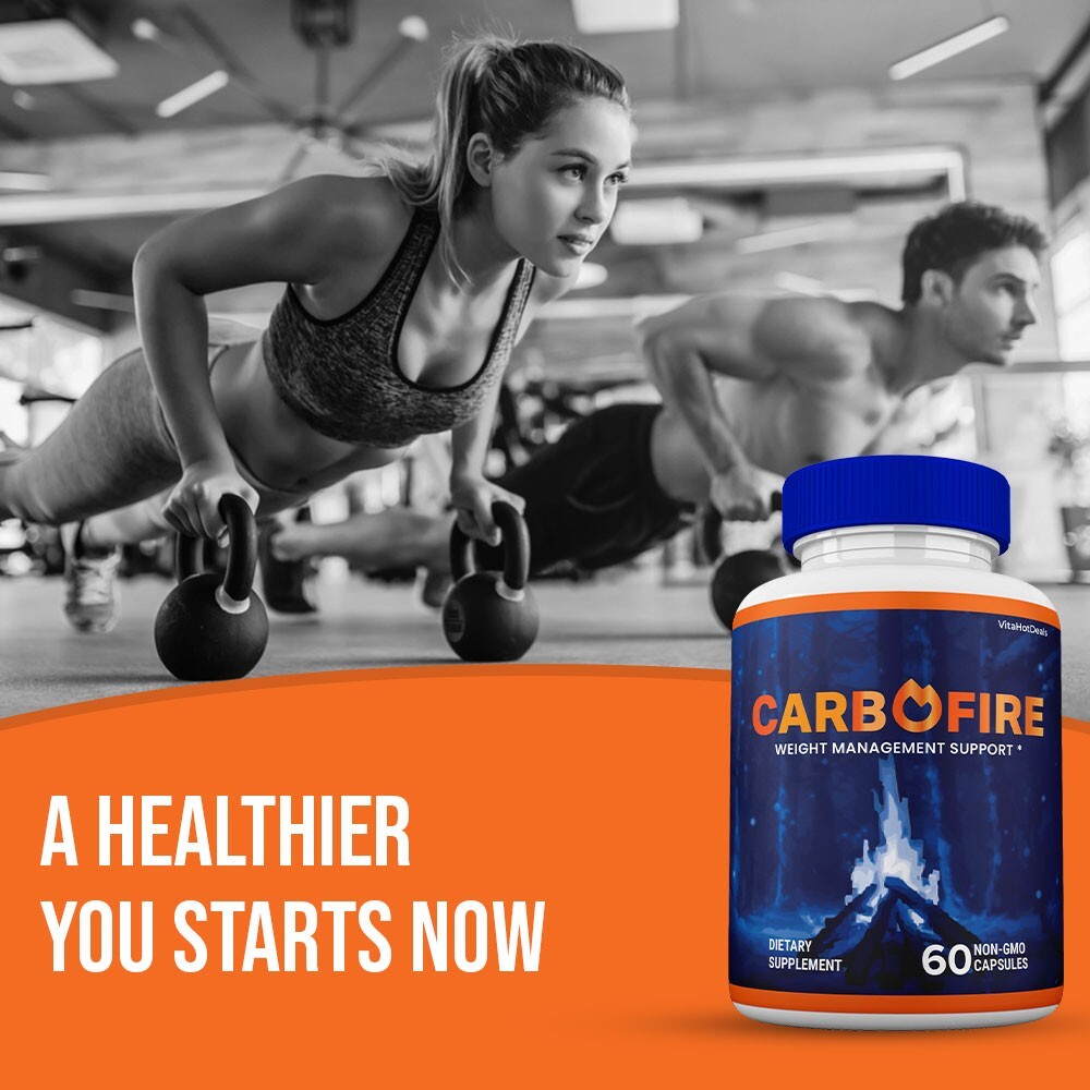 Carbofire Capsules Maximum Strength Formula Carbo Fire Pills Supplement (2 pack)