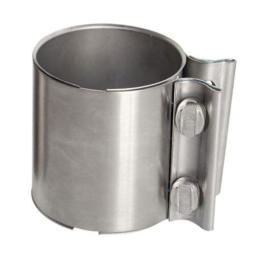 Butt Joint Exhaust Clamp Band Clamp Sleeve Coupler 304 Stainless Steel 2.5 Inch