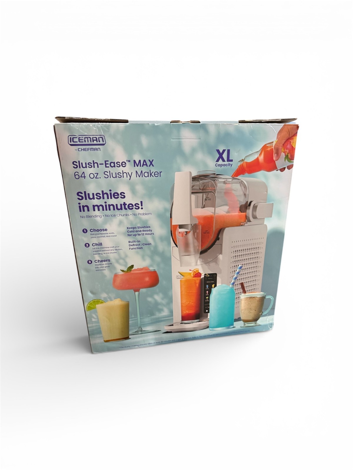 OB-Iceman Slush-Ease Slushy Maker with Customizable Thickness 64 Oz White
