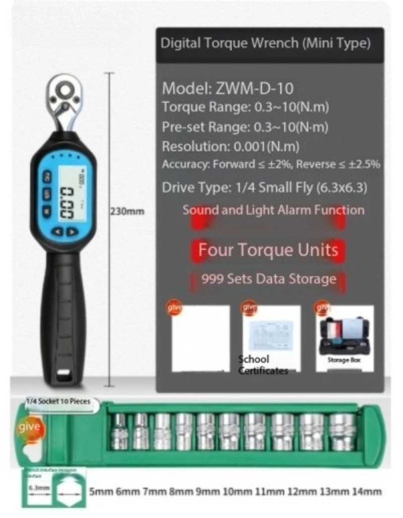 High-Precision Adjustable-Jaw Tester for Electronic Digital Torque Wrenches